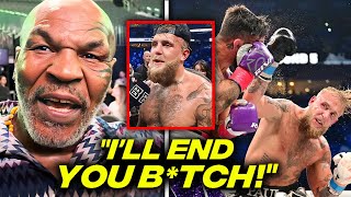 Mike Tyson Issues BRUTAL Warning REACTING To Jake Paul VS Mike Perry [upl. by Luckin]