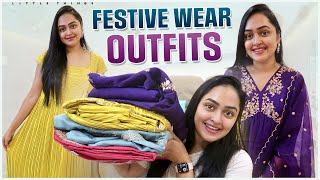 Myntra Festive Wear Outfits Under Budget  HeavenlyHomemade [upl. by Vallery]