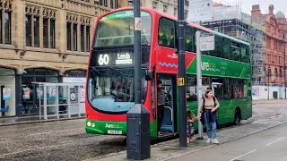 Transdev Aireline 60 Keighley to Shipley Then Leeds Wright Eclipse Gemini Volvo B9TL 2795 X5VTD [upl. by Anah585]