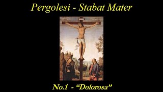 Pergolesi Stabat Mater  1Dolorosa  Score [upl. by Arotahs74]