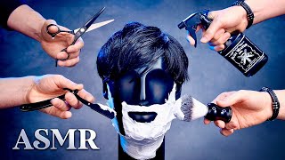 ASMR ULTIMATE HAIRCUT at the SENSORY BARBER 💈 Sleep and Tingle Inducing Hair Salon Triggers [upl. by Scurlock]