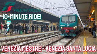 Trenitalia Regionale Veloce  Venezia Mestre  Venezia Santa Lucia [upl. by Corey]