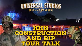 HHN HOLLYWOOD 2023 MIDAUGUST UPDATES and RIP TOUR TALK  NIGHT TIME CONSTRUCTION [upl. by Atnad]