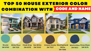 50 Sherwin Williams Exterior Paint Colors That Will Make Your House POP [upl. by Nynnahs]