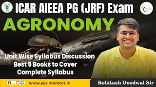 ICAR AIEEA PG JRF Agronomy  Exam Syllabus and Best Books  ICAR JRF Agronomy  AIEEA PG Agronomy [upl. by Lawrenson]