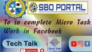 How to complete a SBO micro task work in facebook [upl. by Jewel]