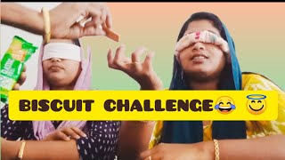 BISCUIT CHALLENGE💪 😍😂game fun [upl. by Anihtyc]