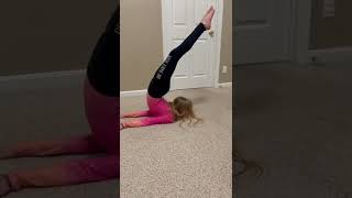 Gymnastics contortionist back flexibility feet over head [upl. by Greenes]