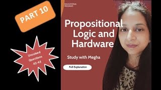 Class 11  Propositional Logic and Hardware  Unsolved Q4243 [upl. by Anelrad988]