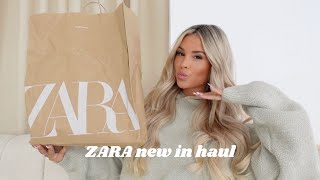 ZARA new in haul  spring outfits and holiday inspo [upl. by Key]