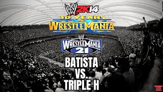 Batista vs Triple H  Wrestlemania 21 [upl. by Musetta]