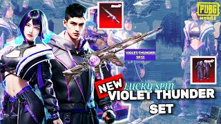 NEW LUCKY SPIN VIOLET THUNDER SET PUBGMOBILE CRATE OPENING pubgcrateopening pubgm pubgmobile [upl. by Chelsy]