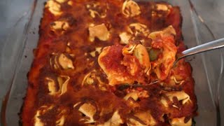 3 Ingredient Baked Tortellini Lasagna Recipe [upl. by Howarth]