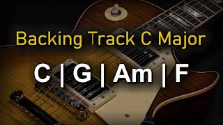 Rock Pop Backing Track C Major  70 BPM  Guitar Backing Track [upl. by Enait]