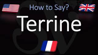 How to Pronounce Terrine CORRECTLY English amp French Pronunciation [upl. by Adrianne]