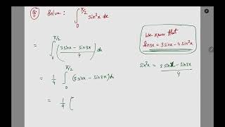 Find the Definite Integral Sin3x dx from 0 to pi2  IITJEE Maths [upl. by Timothea]