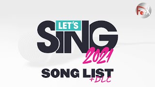 Lets Sing 2021  Song List  DLC Nintendo Switch [upl. by Sherm]