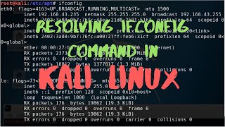 Resolving ifconfig in Kali Linux 20203  Alternative to ifconfig [upl. by Pendergast]