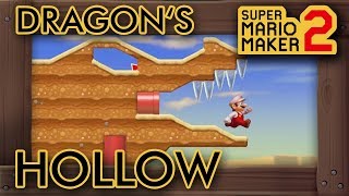 Super Mario Maker 2  Amazing quotDragons Hollowquot Level [upl. by Doner]