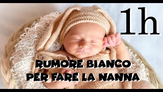 Rumore bianco per nanna del neonato  1 ora di suono del phon rilassante per addormentare il bambino [upl. by Rotman]