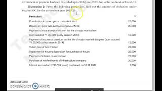 Deduction us 80C  Practice Questions [upl. by Metsky858]