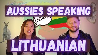 Australians Trying to Pronounce Lithuanian Names [upl. by Willi]