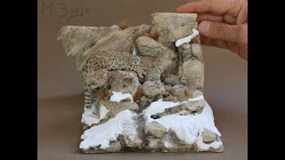 SCULPTURE quotINVISIBLEquot SNOW LEOPARD MOM 117 scale [upl. by Boucher945]