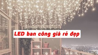 Dây đèn led 7 màu năng lượng mặt trời decor nhà siêu đẹp [upl. by Alameda]