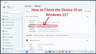 How to Check the Device ID on Windows 11 [upl. by Adnoloy]