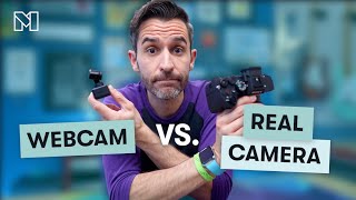 Webcams vs Dedicated Camera Getting High Quality Video for Streaming Courses and More [upl. by Anivlac]