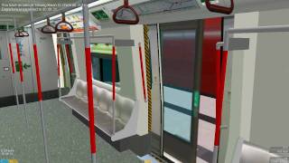 OpenBVE KTrain on Tseung Kwan O Line Po Lam to Tiu Keng Leng [upl. by Ecilahs]