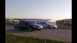 Mercedes 124 E500 AMG vs Mercedes CL 55 AMG [upl. by Kir]