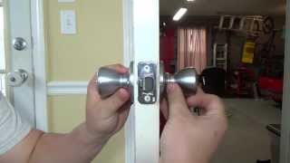 TUTORIAL  How To Change A Door Knob Home Repair [upl. by Korwun]