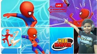 Web Master Stickman Superhero Game Video  Spider Man Game Video [upl. by Ycnan738]