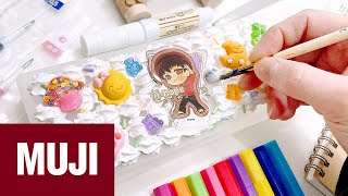 I buy and test stationary and art supplies from MUJI BTS [upl. by Foah339]