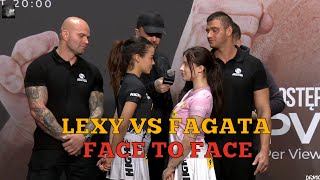 LEXY VS FAGATA OFICJALNE WAŻENIE I FACE TO FACE  HIGH LEAGUE [upl. by Melisa996]