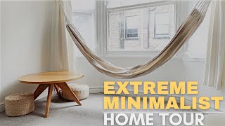 EXTREME MINIMALIST HOME TOUR feat EVERYTHING I OWN [upl. by Osyth817]