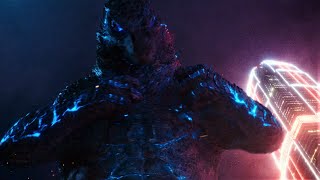 Godzilla drills into the Hollow Earth No background music  Godzilla vs Kong [upl. by Nafets]