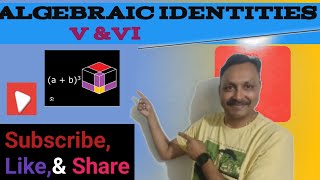 Derivation of Algebraic identities No 5amp6maths youtube youtubevideo [upl. by Marelda]