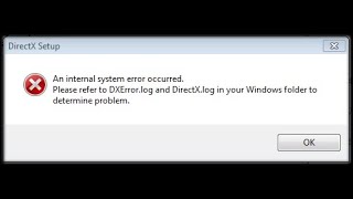 An internal system error occurred Please refer to DXErrorlog and DirectXlog ACTUAL FIX [upl. by Tiertza693]