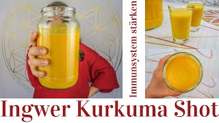 Ingwer Kurkuma Shots Rezept Immunsystem stärken [upl. by Mirth846]