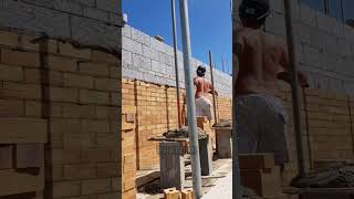 BRICKLAYING FAST bricklayer brickwork bricklaying [upl. by Nebe]