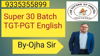 Super 30BatchTGT PGT English [upl. by Erik241]