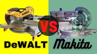 DeWalt DWS779DWS780 vs Makita LS1219L double bevel 12quot sliding miter saw [upl. by Marylin]