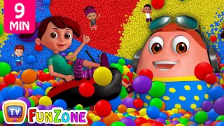 Learn Colours Alphabets amp Numbers  Surprise Eggs Ball Pit Show for Kids  ChuChu TV Funzone 3D [upl. by Ueih659]