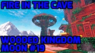 Super Mario Odyssey  Wooded Kingdom Moon 19  Fire in the Cave [upl. by Odranreb]