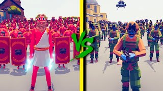 MODERN ARMY vs ANCIENT FACTION  Totally Accurate Battle Simulator TABS [upl. by Shushan]