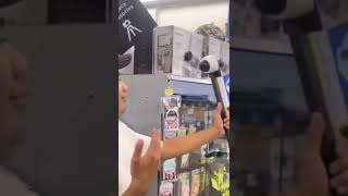 Dude vlogs with Walmart surveillance camera short shorts shortsvideo shortvideo walmart [upl. by Yila]