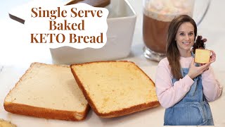 Single serving Baked KETO Bread [upl. by Austen]