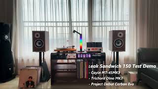 Leak Audio Sandwich 150 Bookshelf Speaker Test DemoVinyl [upl. by Colville]